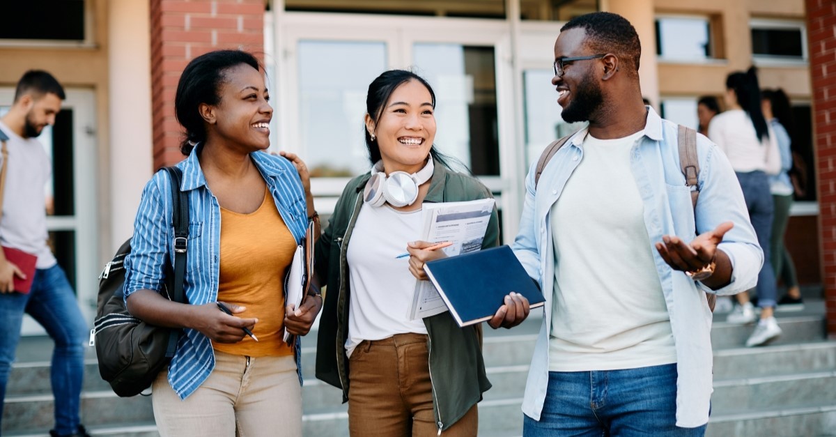 happy college students, christian students ready for college