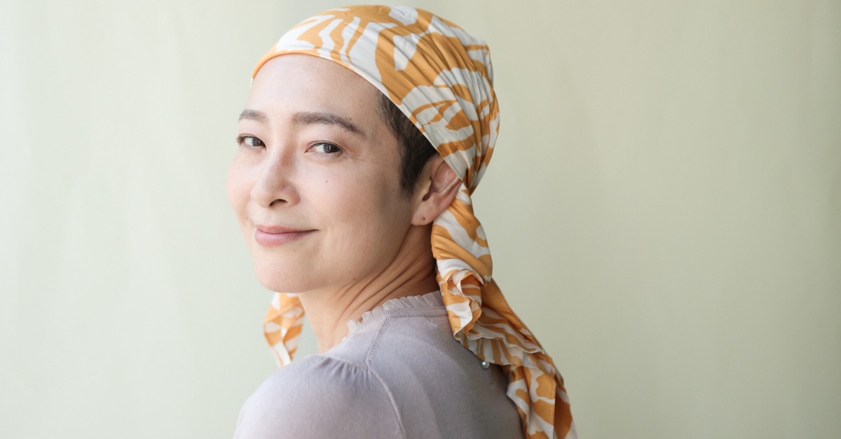 Woman wearing a bandana due to sickness; what does it mean to actively hope?